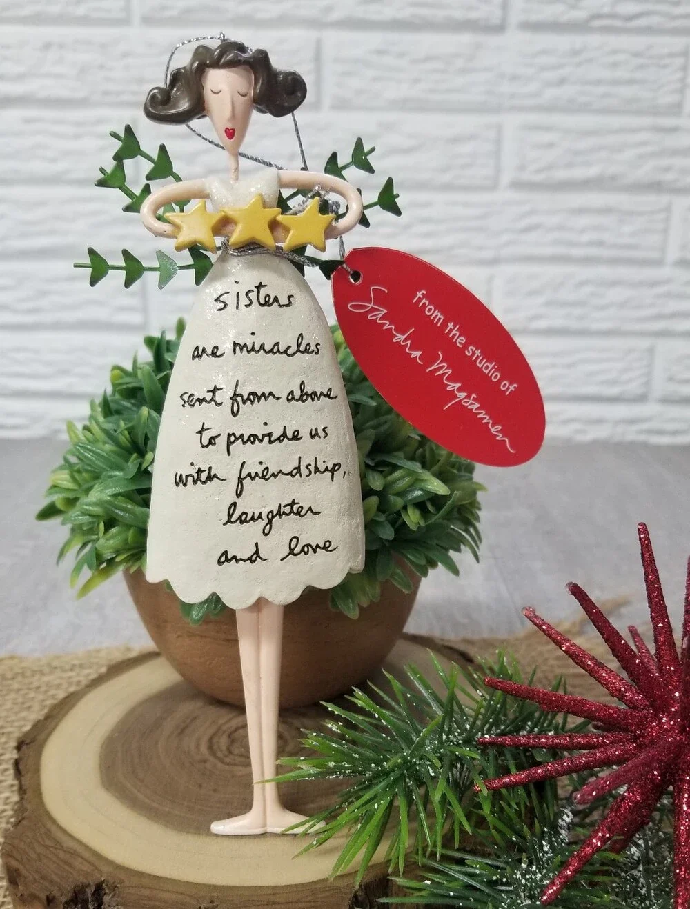 Sisters Angel Ornament